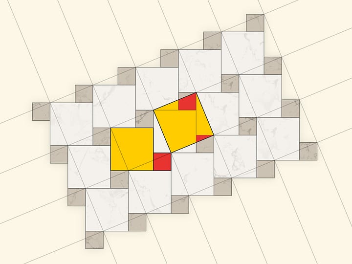 Теорема Пифагора: мозаика