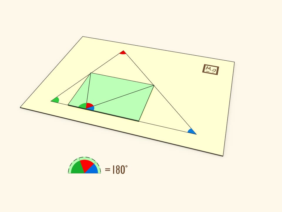 Сумма внутренних углов треугольника